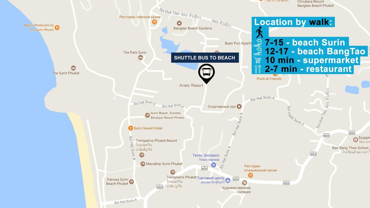 Ferienwohnung The Aristo By Holy Cow, 2-Br Loft, 90 M2, Pool View Strand Surin Exterior foto